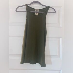 Free People Women’s Forest Green Tank Top - Small
